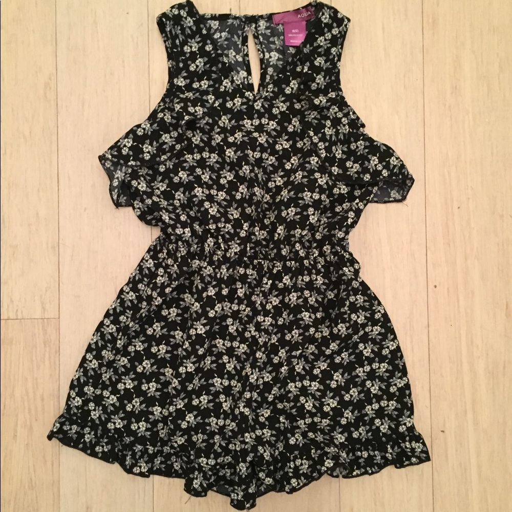 Aqua- Girls Romper